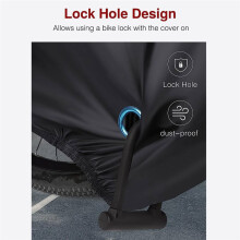Bike Cover Outdoor Waterproof Bicycle Covers Rain Sun UV Dust Cover with Lock Hole for Mountain, Road, Electric Bikes