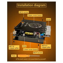 ZK-DAM L1 2.1-Kanaals BT5.0-Versterkerbord TPA3251D2 220Wx2&350W Hoogvermogen Subwooferversterkerborden Subwoofer,B