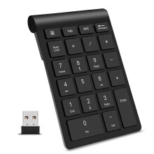 22Keys Numeriek Toetsenbord 2.4G Draadloos Draagbaar Ergonomisch Digitaal Numpad met USB-Ontvanger voor Kantoorlaptop