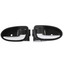 1 Para Wewnętrznej Klamki Drzwi Chrom + Czarny dla  Yaris  2007-2010 69205-0D160-B0 69206-0D160-B0 6920652130