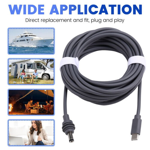 For Starlink  USB C to  Power Cable 16.4FT Type-C to  Cable Replacement for Starlink 2
