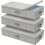 Large foldable storage box with lid and handles. 2