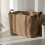 Jute storage box with handle 2