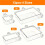 Schubladenorganizer-Set aus transparentem Kunststoff 2