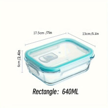 Snackdoos van borosilicaatglas