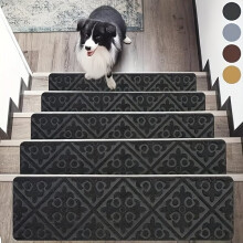 Juego de 5 alfombras para escaleras con relieve