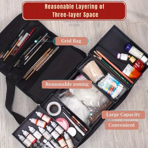 Sac à dos de rangement spacieux et multifonctionnel avec compartiments grillagés. 1