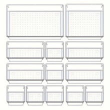 Juego de 13 organizadores de cajones deslizantes