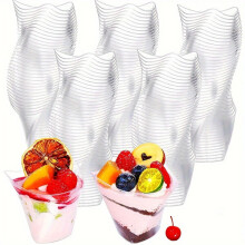 Set van 20 transparante dessertglazen.
