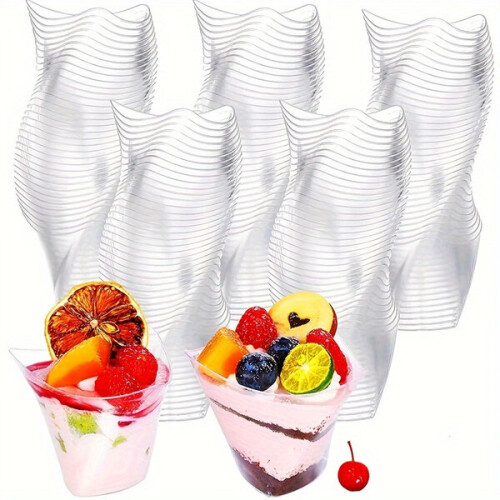 Set van 20 transparante dessertglazen.