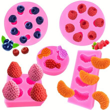 Moules à pâtisserie en silicone en forme de fruits