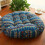 Round boho cotton cushion 1