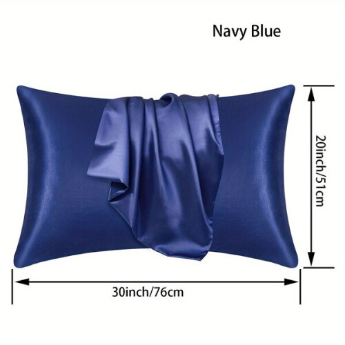 Fundas de almohada de satén liso