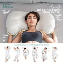 Oreiller ergonomique en duvet pour dormir