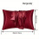 Fundas de almohada de satén liso 3