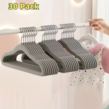20/30pcs Plastic Children's Clothes Hanger, Space Saving Organiser