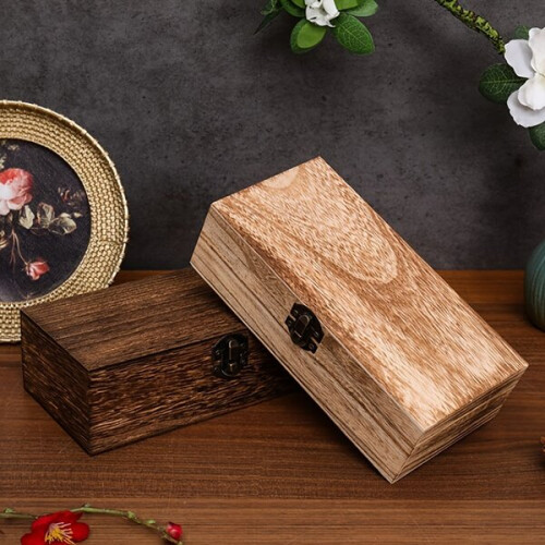 Wooden vintage storage box organizer 2