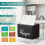 Witte houten receptenbox set 4