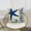 Funda de cojín decorativa con estrella de mar 1