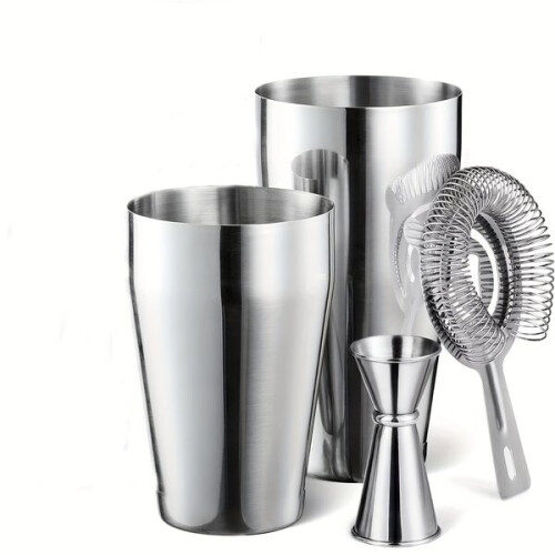 Cocktail shaker set, stainless steel