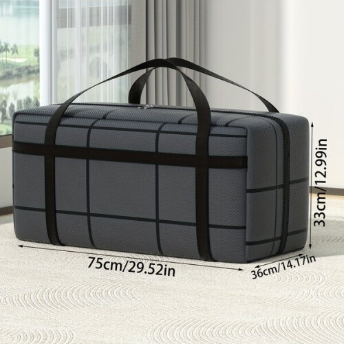 Large foldable storage bag with zipper