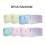 Lot de 5 sacs à fermeture éclair transparents, imperméables et colorés 1