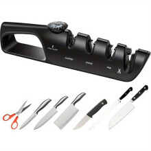 Afilador de cuchillos profesional 4 en 1 para cocinas y restaurantes