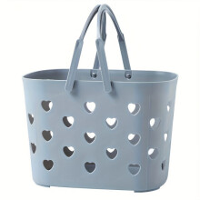 Ensemble de 2 paniers en plastique à motif cœur