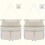 2 sacs de rangement suspendus en lin et coton 1