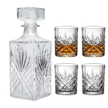 5-teiliges Glasdekanter- und Gläserset
