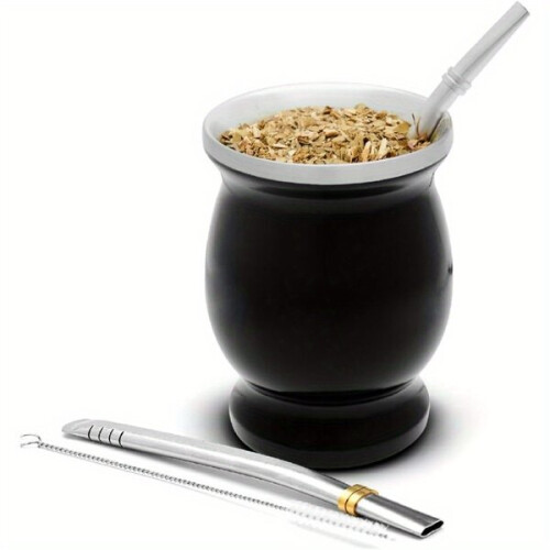 Σετ Yerba Mate από ανοξείδωτο ατσάλι με δύο μπομπίλιες