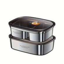 TLKZGO-JH2 Lunchbox van 304 roestvrij staal - Grote inhoud, geschikt voor de magnetron