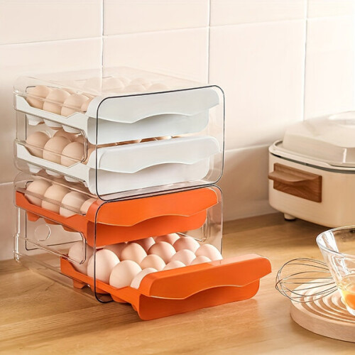 Kühlschrank-Eierkarton, zweilagiger Schubladentyp. 1