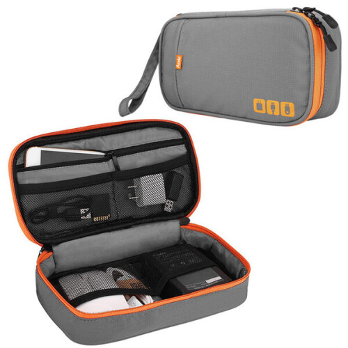 Portable Electronic Accessories Organizer Travel Case.
