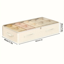 Large Capacity Under Bed Storage Bag With Clear Window