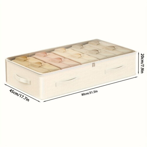 Large Capacity Under Bed Storage Bag With Clear Window