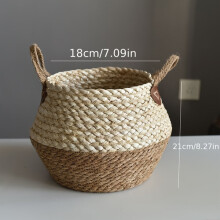 Retro rieten opbergmand voor thuis en de slaapkamer.