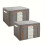 2 cajas plegables de gran capacidad para ropa y libros. 1