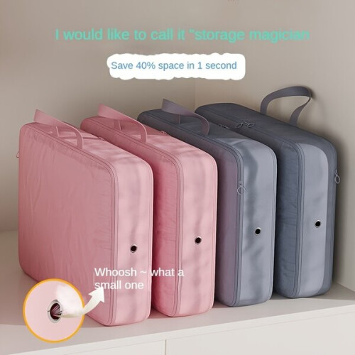Sac de compression pour vêtements peu encombrant avec fermeture éclair. 1