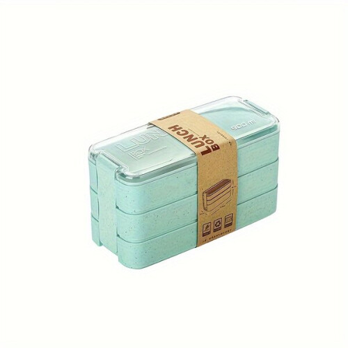 3-lagige, tragbare Bento-Box – Auslaufsichere, wiederverwendbare Lunchbox