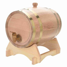 Eikenhouten wijnvat voor bier, whisky, rum (Portugees), 5 liter, vintage hout