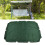 Toldo impermeable de color verde oscuro para columpio 4