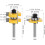 (2er-Pack) mm Schaft passender Nut- und Federmessersatz 1
