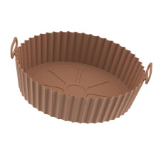 Revêtement de friteuse rond en silicone alimentaire de 28 cm (11 pouces), épais