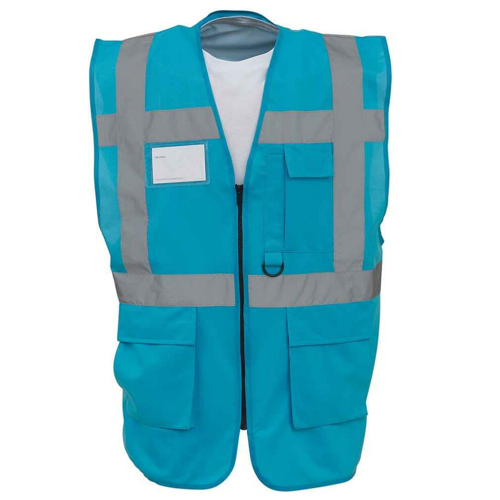 (Xl, Sapphire Blue) Yoko Unisex Adult Executive Hi-Vis Waistcoat 5063425856572