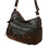 Women's elegant leather shoulder bag, black 1