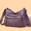 Elegante borsa a tracolla da donna in pelle viola 2