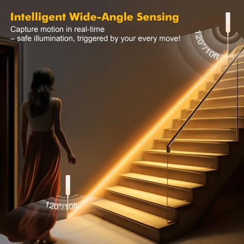 Éclairage d'escalier LED avec capteur