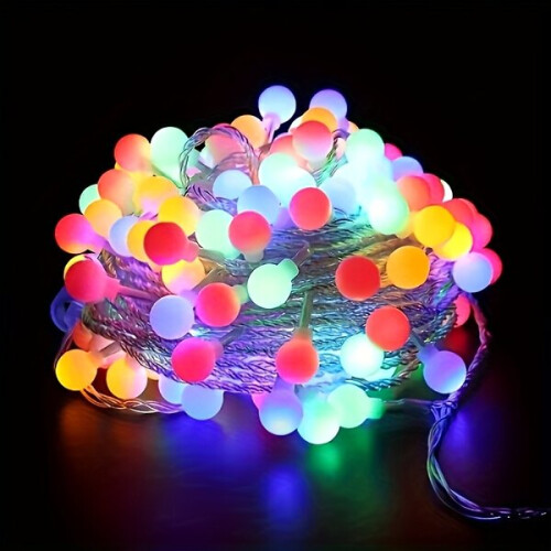 Ghirlanda LED con bolle, multicolore, 5 m