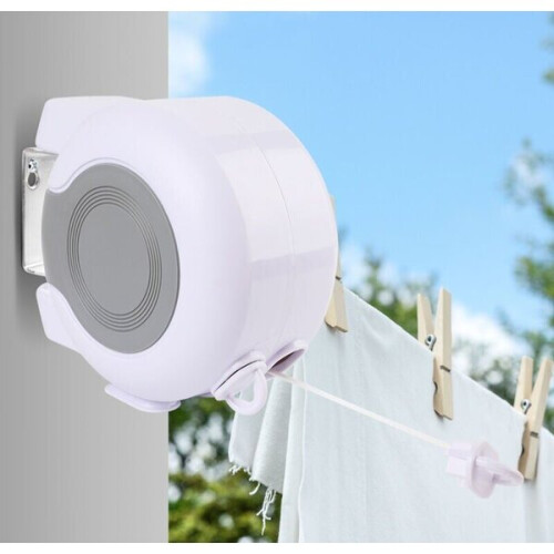 Étendoir à linge rétractable peu encombrant, corde réglable, léger